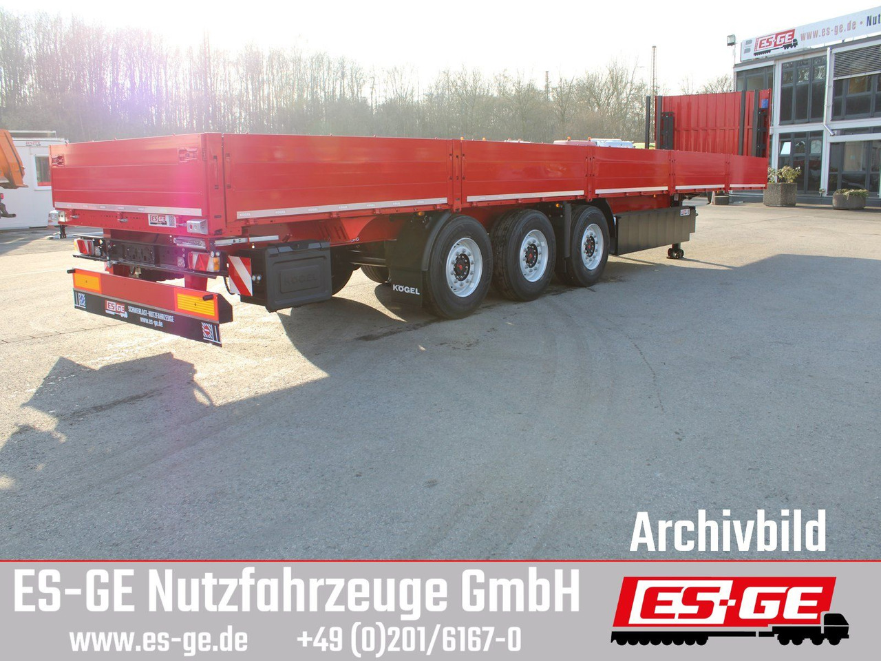 Kögel Multi Chassis, verstärkt, Bordwände - Semi-reboque plataforma/ Caixa aberta: foto 3 Kögel Multi Chassis, verstärkt, Bordwände - Semi-reboque plataforma/ Caixa aberta: foto 3
