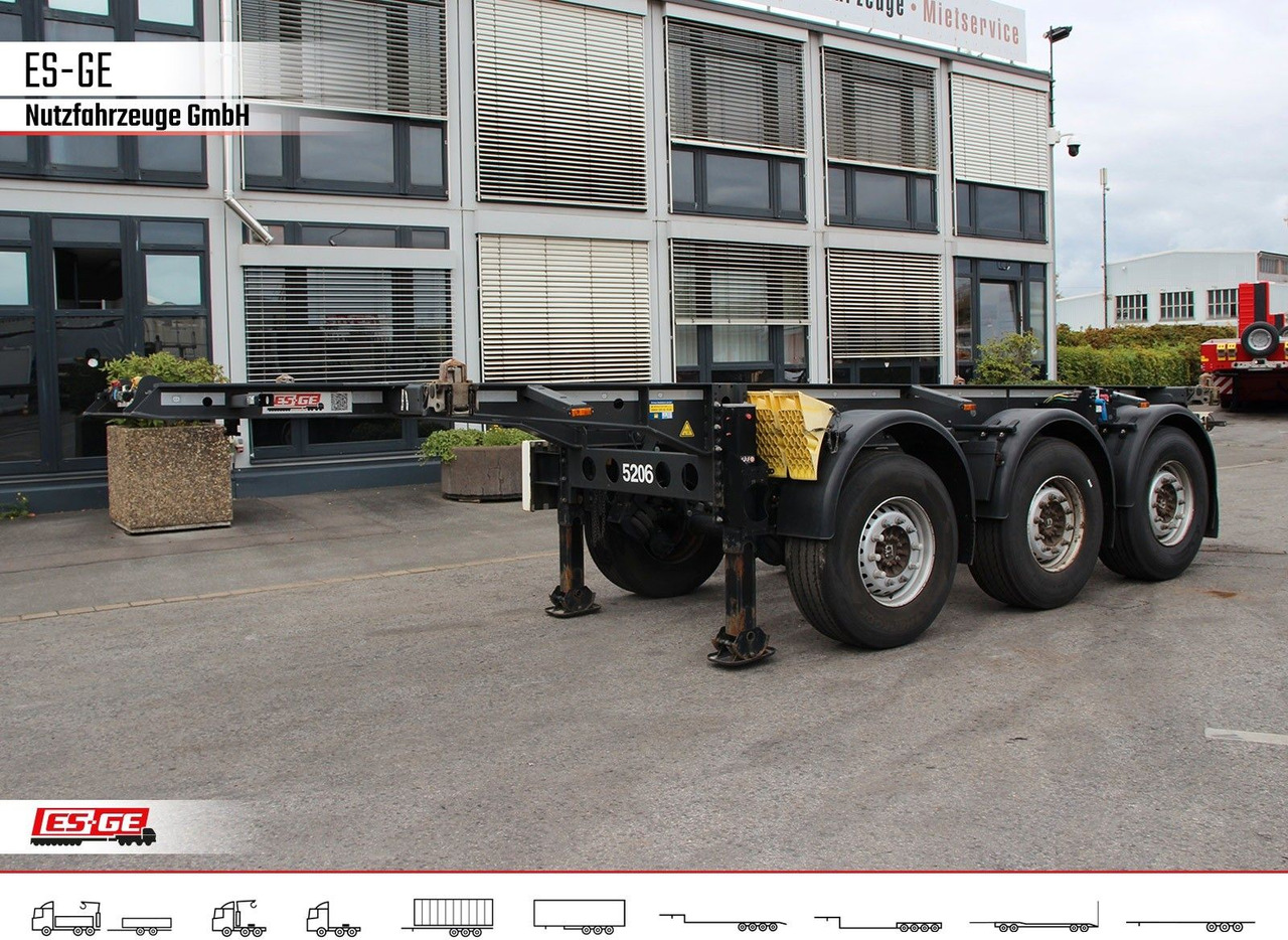 Krone 3-Achs-Containerchassis 20' - Semireboque transportador de contêineres/ Caixa móvel: foto 1 Krone 3-Achs-Containerchassis 20' - Semireboque transportador de contêineres/ Caixa móvel: foto 1