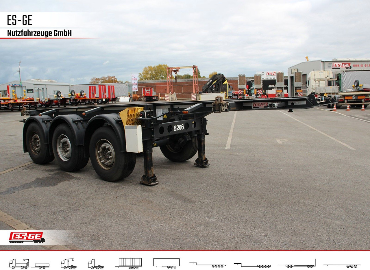 Krone 3-Achs-Containerchassis 20' - Semireboque transportador de contêineres/ Caixa móvel: foto 3 Krone 3-Achs-Containerchassis 20' - Semireboque transportador de contêineres/ Caixa móvel: foto 3