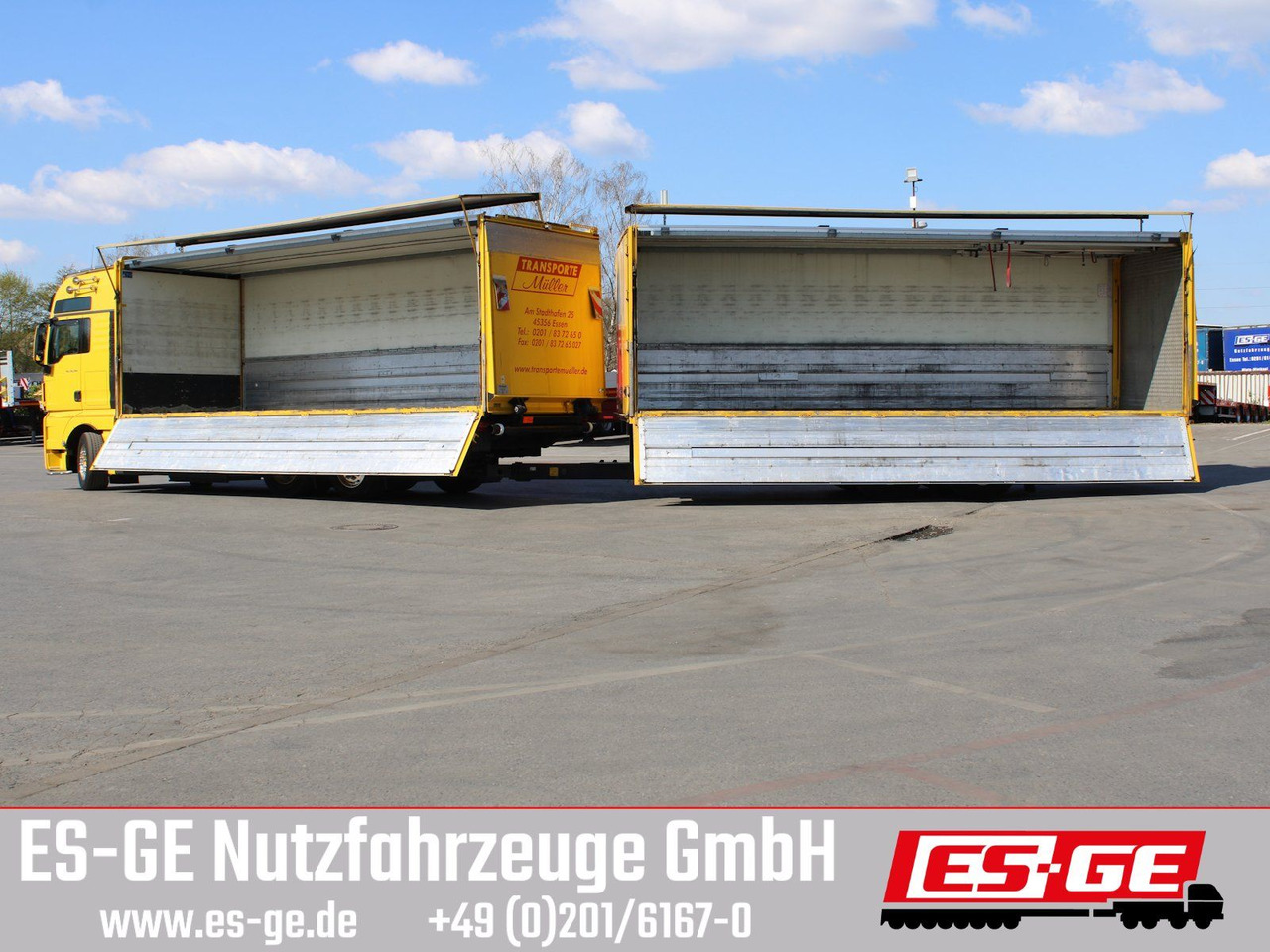 MAN 6x2 LKW mit Tandemanhänger - Caminhão transporte de bebidas: foto 1 MAN 6x2 LKW mit Tandemanhänger - Caminhão transporte de bebidas: foto 1