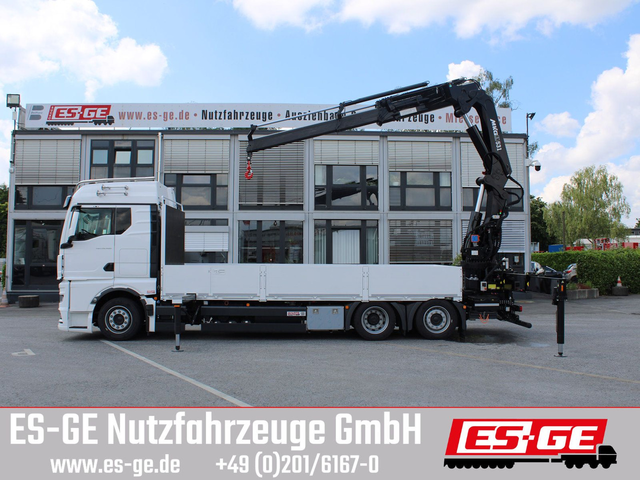 MAN TGX 26.480 6x2-4 LL CH mit MKG HLK531 a5 - Camião de caixa aberta/ Plataforma, Caminhão grua: foto 5 MAN TGX 26.480 6x2-4 LL CH mit MKG HLK531 a5 - Camião de caixa aberta/ Plataforma, Caminhão grua: foto 5
