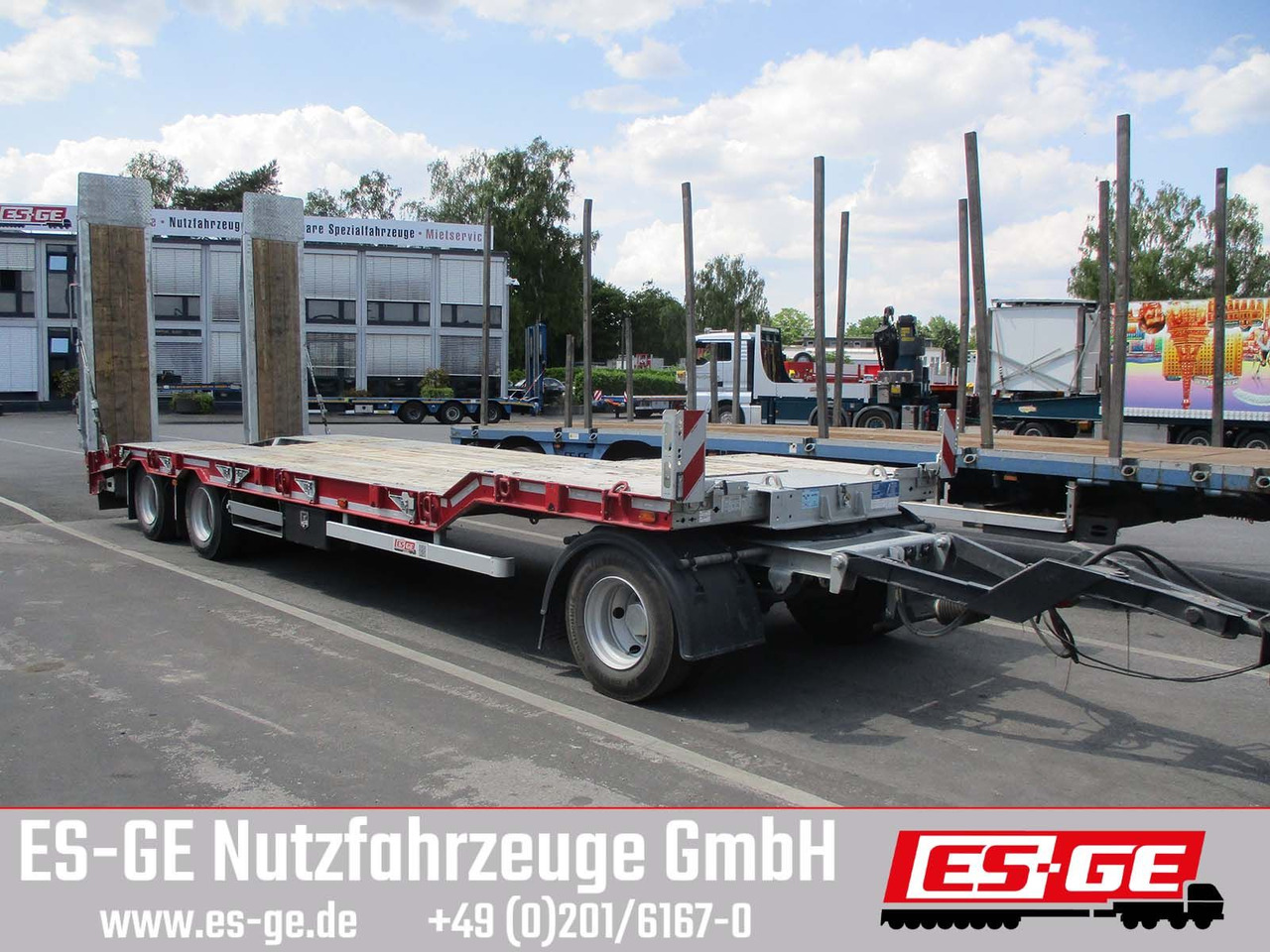 Müller-Mitteltal 3-Achs-Tiefladeanhänger - Reboque baixa: foto 1 Müller-Mitteltal 3-Achs-Tiefladeanhänger - Reboque baixa: foto 1