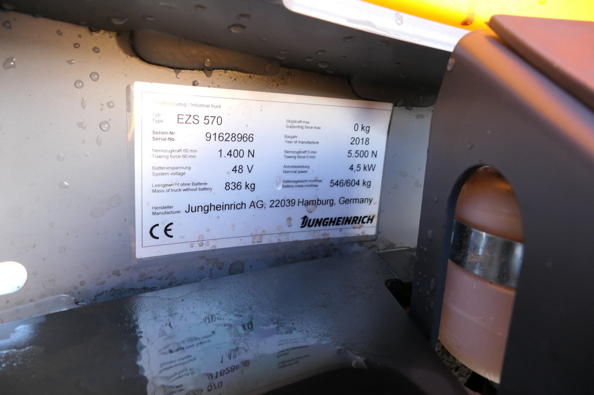 Trator elétrics JUNGHEINRICH EZS 570 Schlepper: foto 12