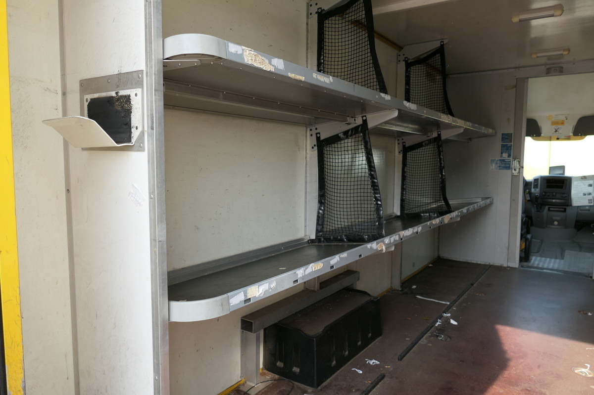 Carrinha de contentor MERCEDES-BENZ SPRINTER 310 CDI MAXI EURO-5 KOFFER REGALE KAMER: foto 8