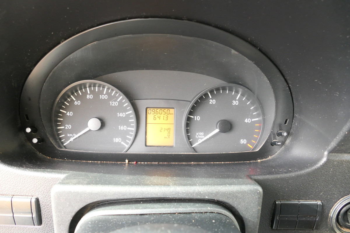 Carrinha de contentor MERCEDES-BENZ SPRINTER 310 CDI MAXI EURO-5 KOFFER REGALE KAMER: foto 13