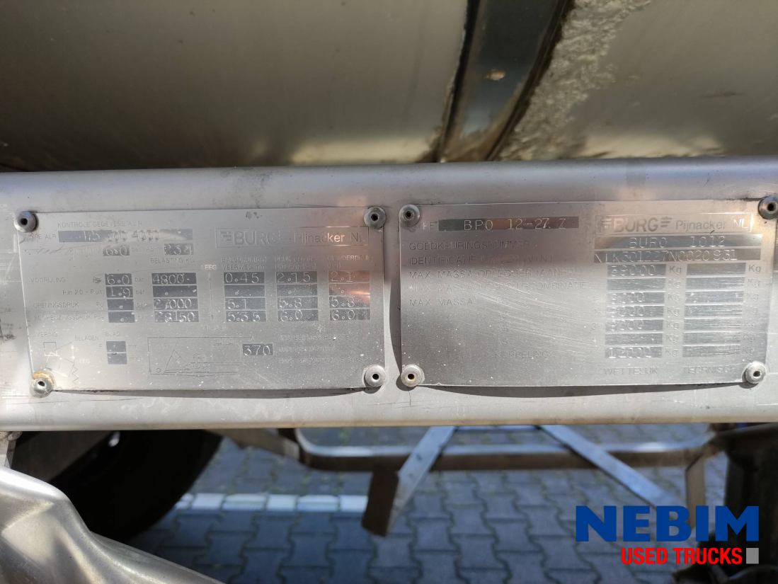Burg BPO 12-27 Z - Tank 26.165 Ltr - Semirreboque tanque: foto 4 Burg BPO 12-27 Z - Tank 26.165 Ltr - Semirreboque tanque: foto 4