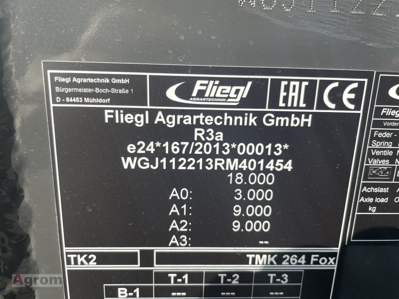 Reboque basculante agrícola nuevo Fliegl TMK 264 FOX: foto 10