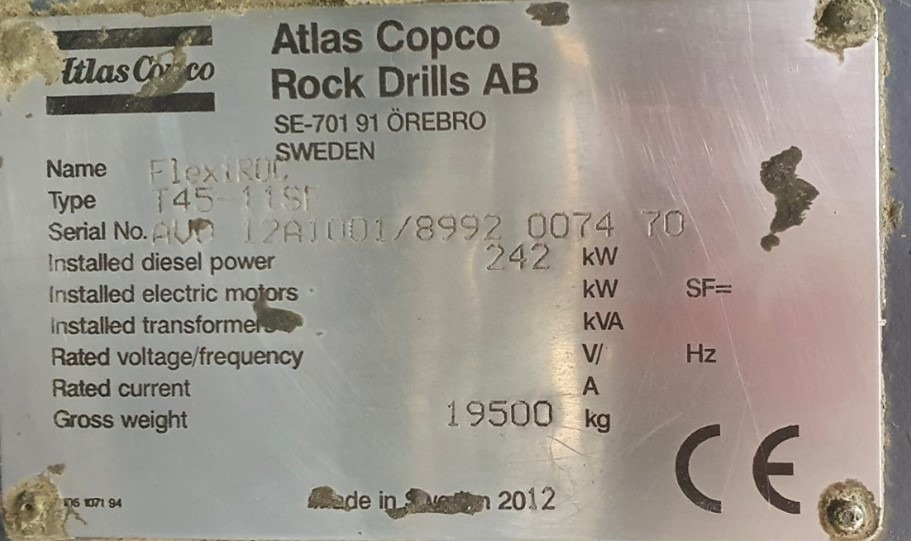 Máquina de perfuração Atlas Copco FlexiROC T45-11SF: foto 16