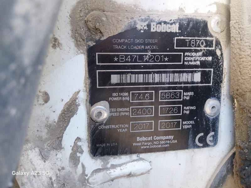 BOBCAT T870 T870 - Mini carregadeira de esteiras: foto 5 BOBCAT T870 T870 - Mini carregadeira de esteiras: foto 5