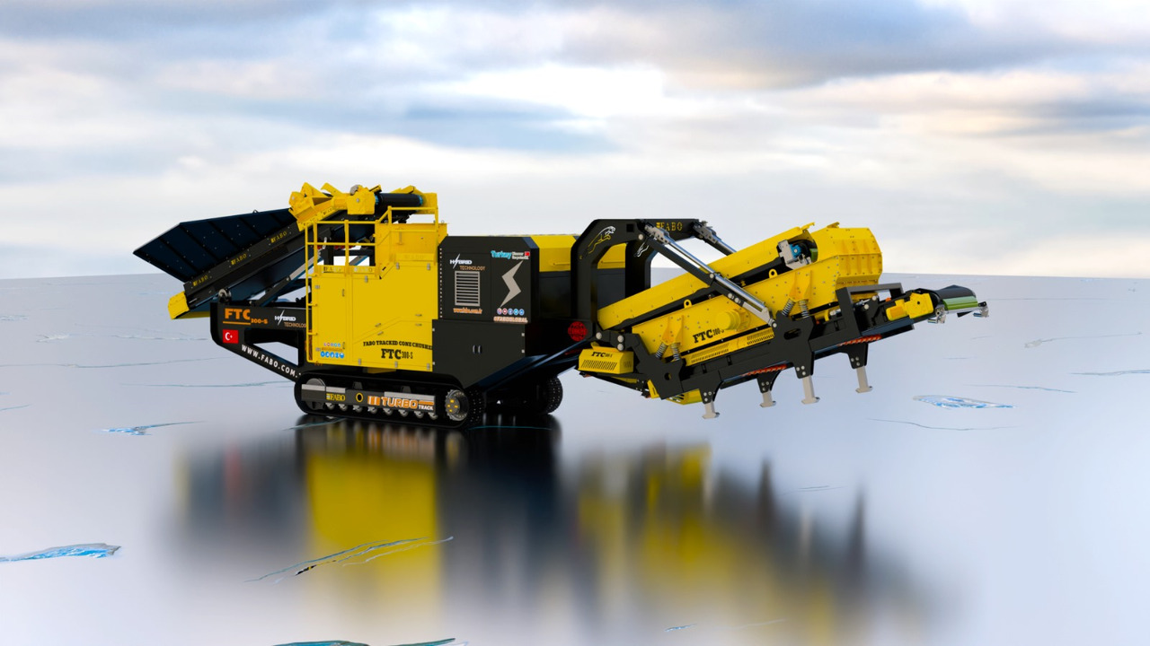 FABO Mobile cone crusher with post screen FTC300S - Britadeira móvel: foto 1 FABO Mobile cone crusher with post screen FTC300S - Britadeira móvel: foto 1