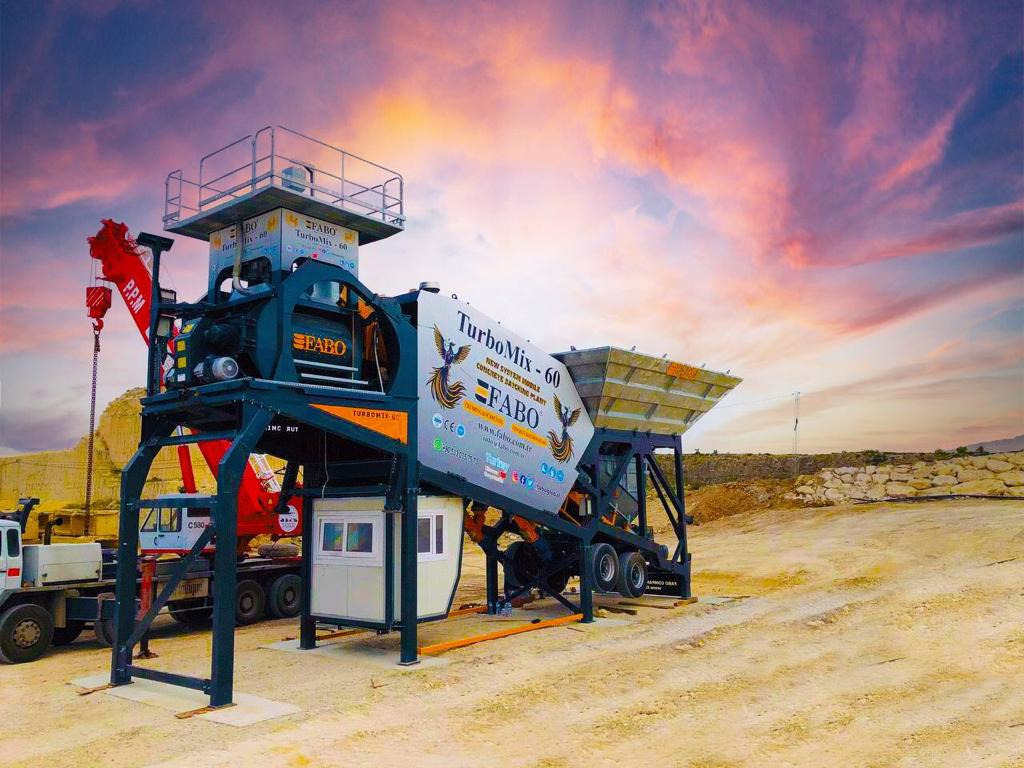 FABO mobile concrete batching plant - Usina de concreto: foto 2 FABO mobile concrete batching plant - Usina de concreto: foto 2