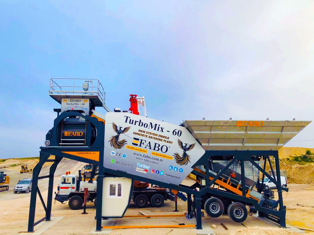 FABO mobile concrete batching plant - Usina de concreto: foto 5 FABO mobile concrete batching plant - Usina de concreto: foto 5