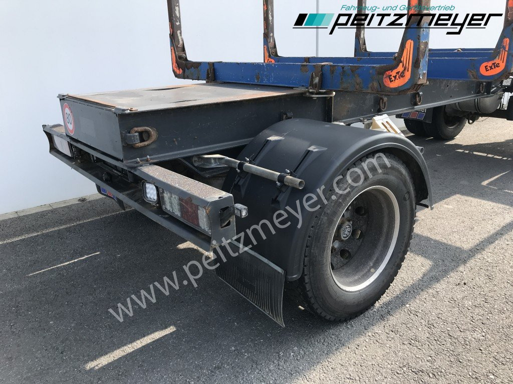 Reboque transporte de madeira Krämer Kurzholzanhänger 20 t. Holzanhänger 4 Paar Exte Stahlrungen, Alcoa Alufelgen: foto 16