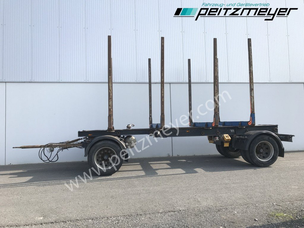 Reboque transporte de madeira Krämer Kurzholzanhänger 20 t. Holzanhänger 4 Paar Exte Stahlrungen, Alcoa Alufelgen: foto 7