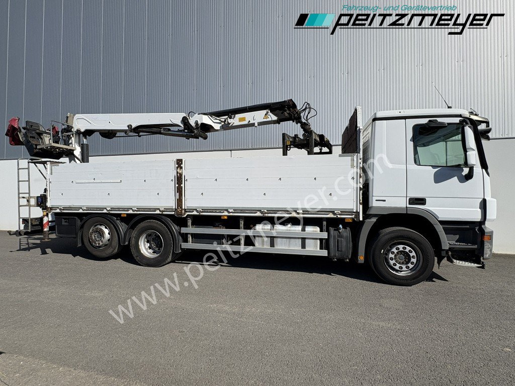 Camião de caixa aberta/ Plataforma, Caminhão grua MERCEDES-BENZ Actros 2536 LL Pritsche HMF Heckkran m. Zange Baustoff: foto 7