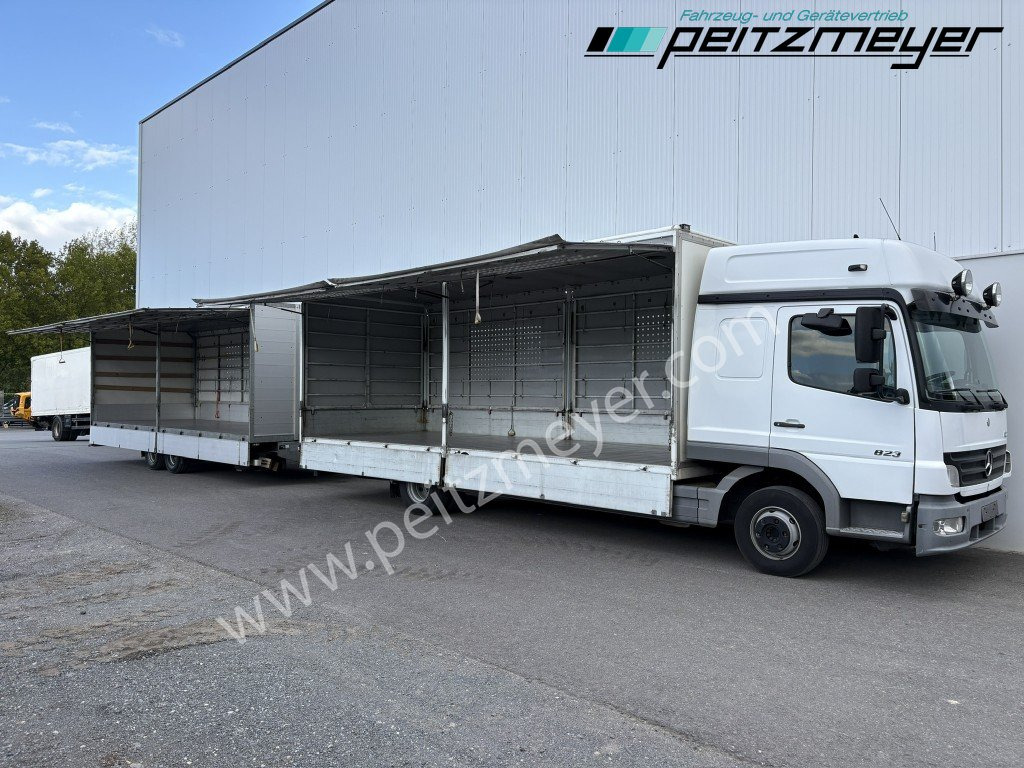Caminhão furgão MERCEDES-BENZ Atego 823 L Geflügelpritsche L - Fahrerhaus, Klima, 2 x AHK: foto 45