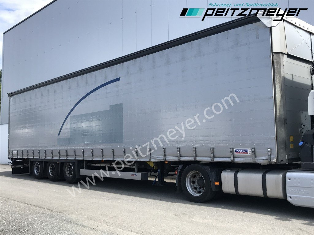 SCHMITZ 3 Achs Pritschenauflieger SCS 24/L-13.62 Mega, Power-Curtain Jumbo, Edscha, RSAB, - Semi-reboque de lona: foto 3 SCHMITZ 3 Achs Pritschenauflieger SCS 24/L-13.62 Mega, Power-Curtain Jumbo, Edscha, RSAB, - Semi-reboque de lona: foto 3