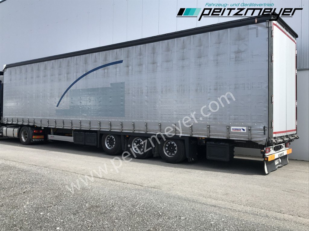 SCHMITZ 3 Achs Pritschenauflieger SCS 24/L-13.62 Mega, Power-Curtain Jumbo, Edscha, RSAB, - Semi-reboque de lona: foto 2 SCHMITZ 3 Achs Pritschenauflieger SCS 24/L-13.62 Mega, Power-Curtain Jumbo, Edscha, RSAB, - Semi-reboque de lona: foto 2