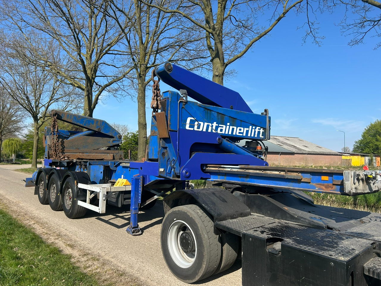 Pacton Steelbro MK6 Side loader / 20 - 40 ft / own diesel power pack / saf disc braks - Semireboque transportador de contêineres/ Caixa móvel: foto 4 Pacton Steelbro MK6 Side loader / 20 - 40 ft / own diesel power pack / saf disc braks - Semireboque transportador de contêineres/ Caixa móvel: foto 4