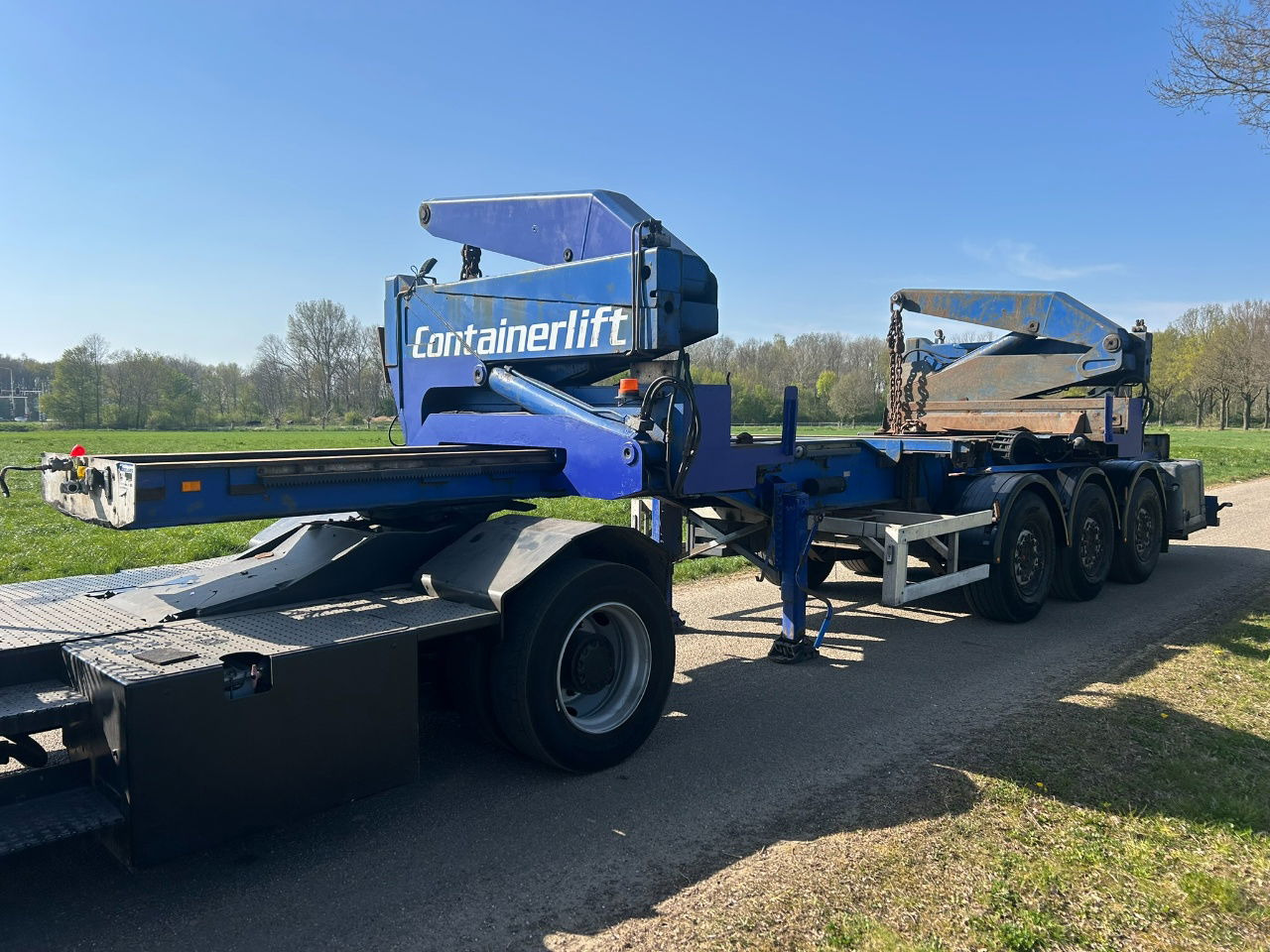 Pacton Steelbro MK6 Side loader / 20 - 40 ft / own diesel power pack / saf disc braks - Semireboque transportador de contêineres/ Caixa móvel: foto 1 Pacton Steelbro MK6 Side loader / 20 - 40 ft / own diesel power pack / saf disc braks - Semireboque transportador de contêineres/ Caixa móvel: foto 1