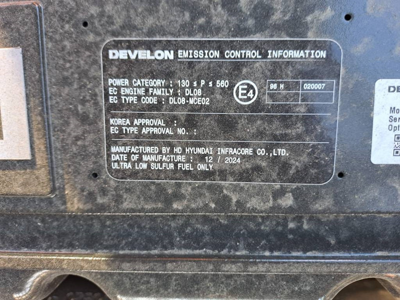 Escavadora de rastos nuevo Develon DX300LC-7M: foto 18