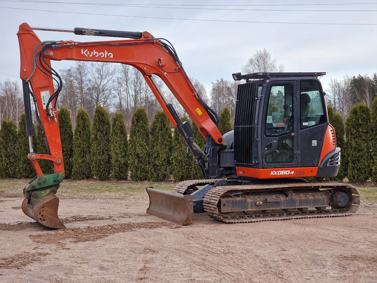 KUBOTA KX080-4. Metal tracks. - Mini escavadeira: foto 2 KUBOTA KX080-4. Metal tracks. - Mini escavadeira: foto 2