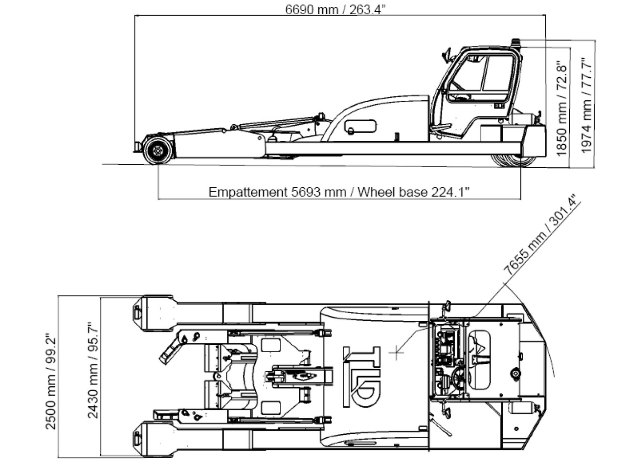 TLD Towbarless Pushback TPX 100 E - Trator de push-back: foto 4 TLD Towbarless Pushback TPX 100 E - Trator de push-back: foto 4