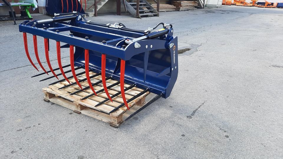 Krokodilgebiss Greifschaufel Frontlader Weidemann Hoflader Euro - Equipamento para silagem: foto 1 Krokodilgebiss Greifschaufel Frontlader Weidemann Hoflader Euro - Equipamento para silagem: foto 1