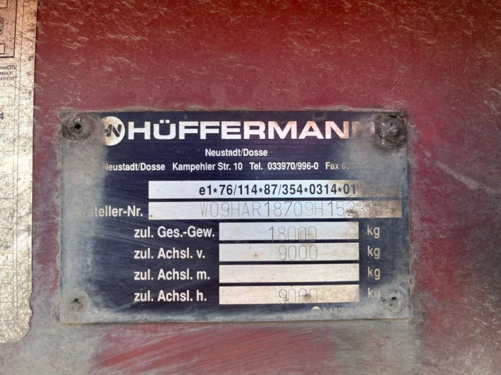 Reboque ampliroll/ Multibenne Hüffermann 2-achs Abrollanhänger HAR 18.70 Containeranhänge: foto 7