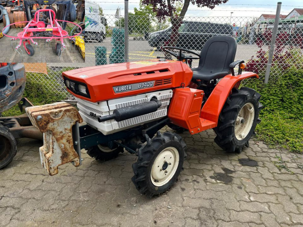 KUBOTA KUBOTA Trecker Diverse 1400 mit Zapfwelle am Heck und Heuwender - Mini trator: foto 1 KUBOTA KUBOTA Trecker Diverse 1400 mit Zapfwelle am Heck und Heuwender - Mini trator: foto 1