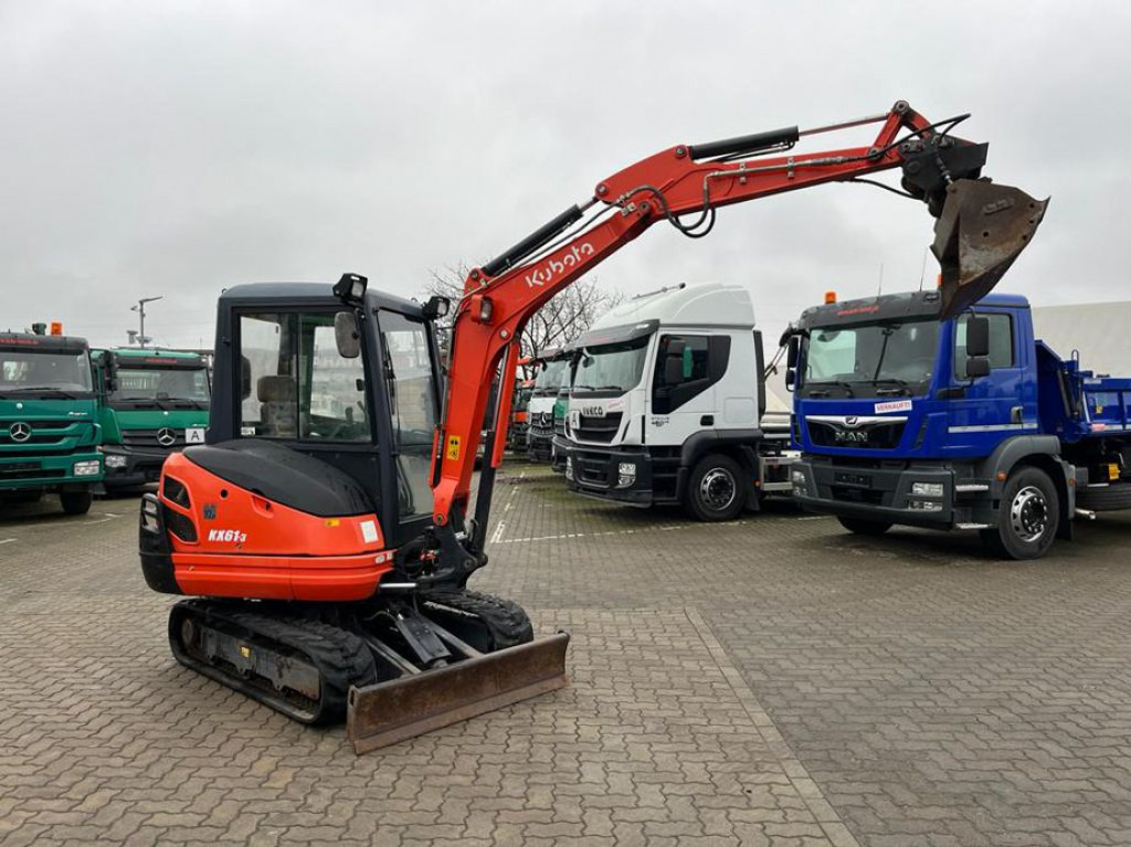 KUBOTA Minibagger KX 61 Minibagger 2245h, incl. Grabn+Tieflöffel - Mini escavadeira: foto 1 KUBOTA Minibagger KX 61 Minibagger 2245h, incl. Grabn+Tieflöffel - Mini escavadeira: foto 1