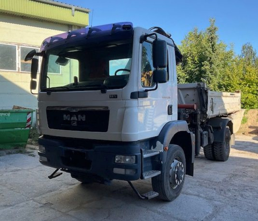 MAN TG-M 18.290 4x4 BB 2-Achs Allradkipper Kran Atlas 105+Funk - Caminhão basculante, Caminhão grua: foto 2 MAN TG-M 18.290 4x4 BB 2-Achs Allradkipper Kran Atlas 105+Funk - Caminhão basculante, Caminhão grua: foto 2