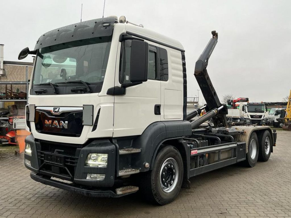 MAN TG-S 26.460 6x2-2 BL Abrollkipper Meiller, Funk - Caminhão polibenne: foto 1 MAN TG-S 26.460 6x2-2 BL Abrollkipper Meiller, Funk - Caminhão polibenne: foto 1