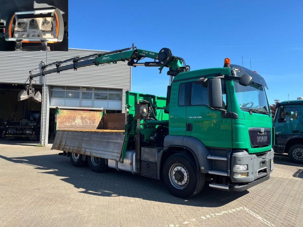 MAN TG-S 28.480 6x4H-4 BL 3-Achs Kipper Kran Funk Li - Caminhão basculante, Caminhão grua: foto 3 MAN TG-S 28.480 6x4H-4 BL 3-Achs Kipper Kran Funk Li - Caminhão basculante, Caminhão grua: foto 3