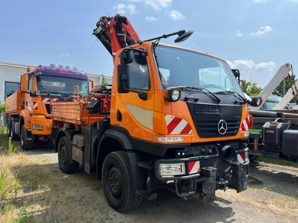 MERCEDES-BENZ Unimog U20 2-Achs Allradkipper Kran Palfinger Kran - Caminhão basculante, Caminhão grua: foto 5 MERCEDES-BENZ Unimog U20 2-Achs Allradkipper Kran Palfinger Kran - Caminhão basculante, Caminhão grua: foto 5