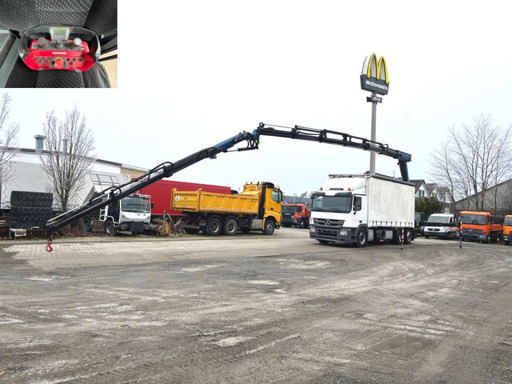 Mercedes-Benz Actros 2541 L6x2 Pritsche Heckkran 34m/to, Jib, - Camião de caixa aberta/ Plataforma, Caminhão grua: foto 3 Mercedes-Benz Actros 2541 L6x2 Pritsche Heckkran 34m/to, Jib, - Camião de caixa aberta/ Plataforma, Caminhão grua: foto 3