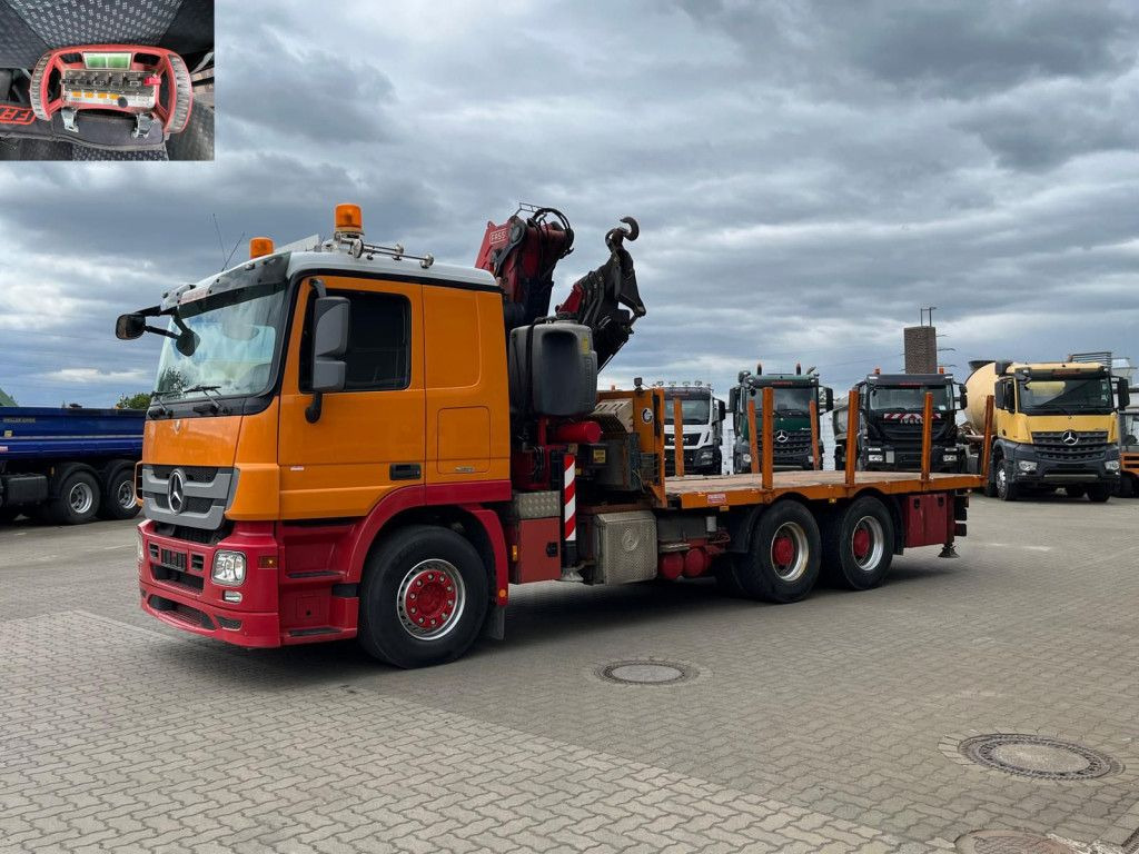 Mercedes-Benz Actros 2646 L 6x4 Pritsche Kran Fassi 450 45m/t Mercedes-Benz Actros 2646 L 6x4 Pritsche Kran Fassi 450 45m/t - Caminhão grua, Camião de caixa aberta/ Plataforma: foto 3 Mercedes-Benz Actros 2646 L 6x4 Pritsche Kran Fassi 450 45m/t Mercedes-Benz Actros 2646 L 6x4 Pritsche Kran Fassi 450 45m/t - Caminhão grua, Camião de caixa aberta/ Plataforma: foto 3