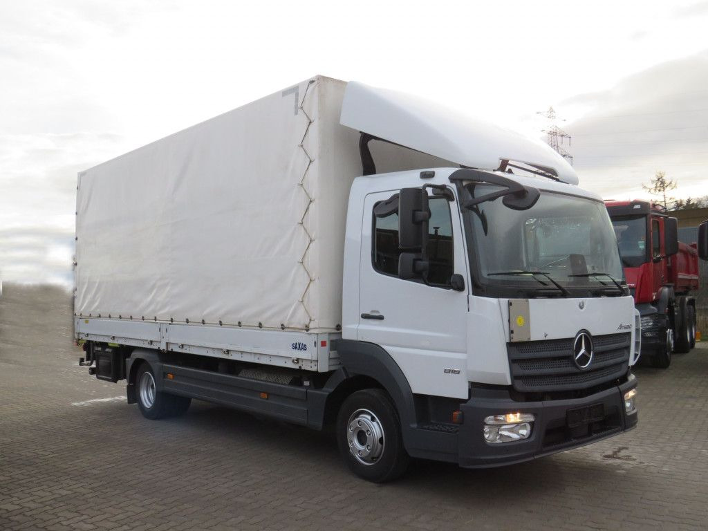 Mercedes-Benz Atego 818 L Pritsche LBW LBW 1 to AHK+Luftans - Furgão de toldo: foto 2 Mercedes-Benz Atego 818 L Pritsche LBW LBW 1 to AHK+Luftans - Furgão de toldo: foto 2