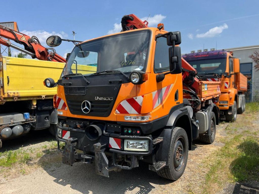 Mercedes-Benz Unimog U20 2-Achs Allradkipper Kran Palfinger Kr - Caminhão basculante, Caminhão grua: foto 5 Mercedes-Benz Unimog U20 2-Achs Allradkipper Kran Palfinger Kr - Caminhão basculante, Caminhão grua: foto 5