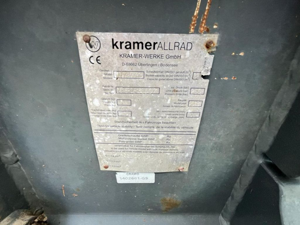 Carregadeira de rodas Radlader 750 Allrad Radlader Klappschaufel+Gabel: foto 14