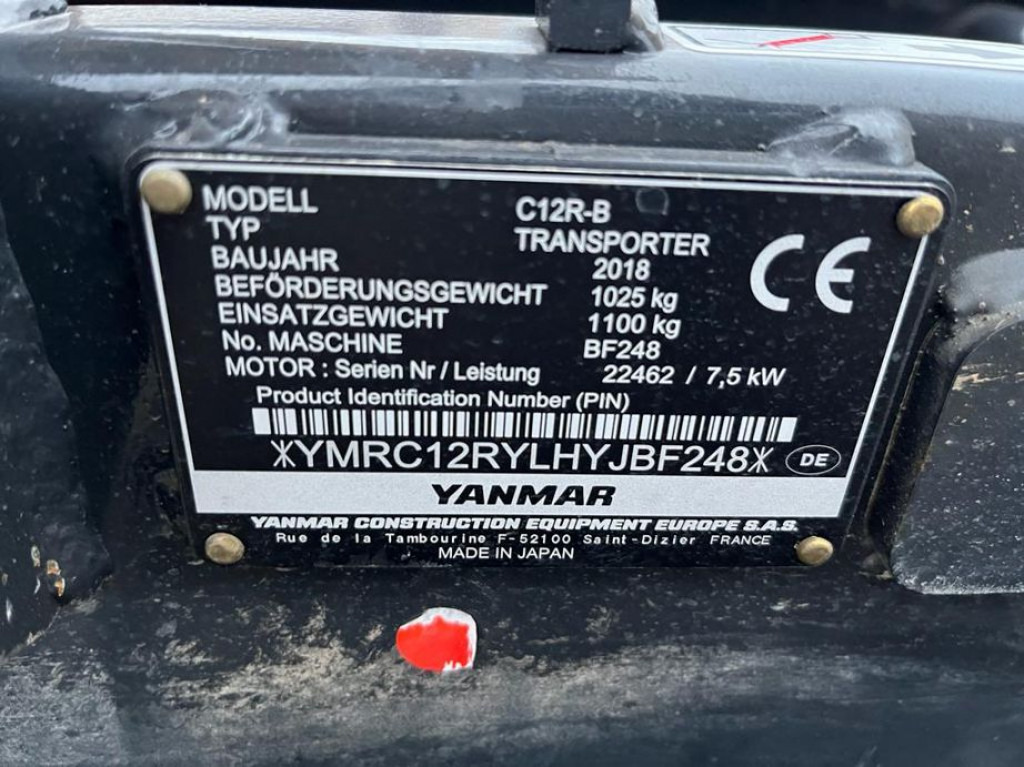 YANMAR Kettendumper C 12 R Baumaschine Kettendumper - Dumper de rastos: foto 3 YANMAR Kettendumper C 12 R Baumaschine Kettendumper - Dumper de rastos: foto 3