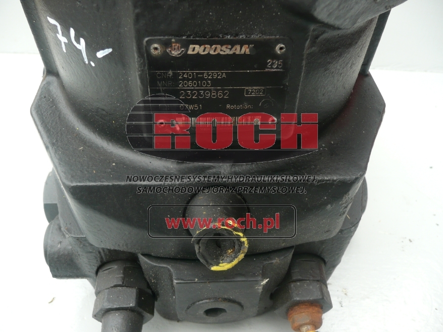 DOOSAN 2060103 2401-6292A - Motor hidráulico de Escavadora de rastos: foto 2 DOOSAN 2060103 2401-6292A - Motor hidráulico de Escavadora de rastos: foto 2