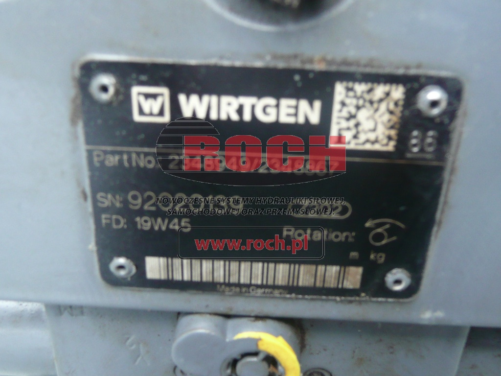 WIRTGEN 2348949 2348867 - Bomba hidráulica: foto 1 WIRTGEN 2348949 2348867 - Bomba hidráulica: foto 1