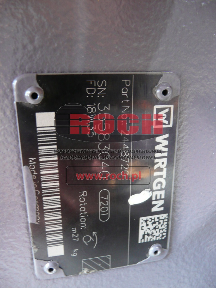 WIRTGEN 2448720 - Bomba hidráulica: foto 2 WIRTGEN 2448720 - Bomba hidráulica: foto 2