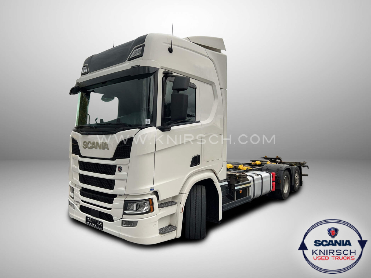 SCANIA R 450 B6x2*4NB - Caminhão transportador de contêineres/ Caixa móvel: foto 1 SCANIA R 450 B6x2*4NB - Caminhão transportador de contêineres/ Caixa móvel: foto 1
