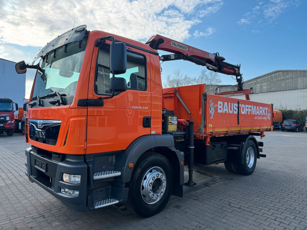 MAN TGM 18.340 4x2 Euro 6 Kipper Kran PK11001.K - Caminhão basculante, Caminhão grua: foto 2 MAN TGM 18.340 4x2 Euro 6 Kipper Kran PK11001.K - Caminhão basculante, Caminhão grua: foto 2
