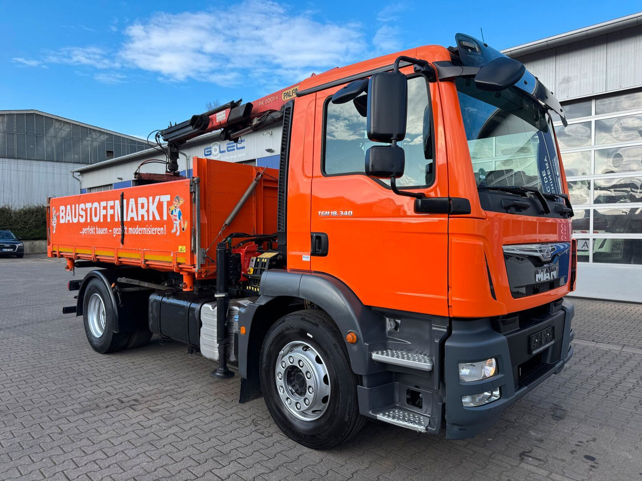 MAN TGM 18.340 4x2 Euro 6 Kipper Kran PK11001.K - Caminhão grua: foto 1 MAN TGM 18.340 4x2 Euro 6 Kipper Kran PK11001.K - Caminhão grua: foto 1