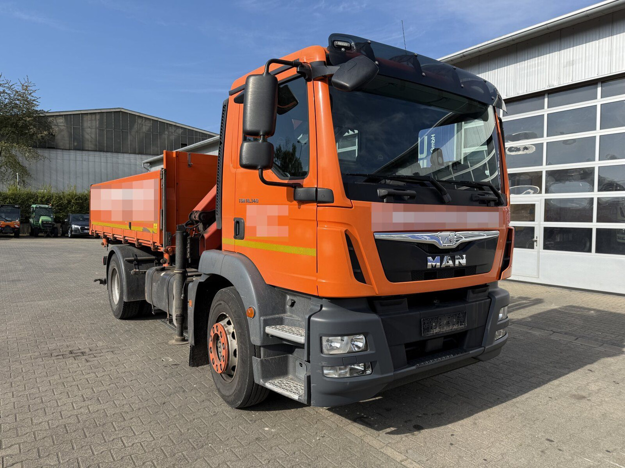 Caminhão basculante, Caminhão grua MAN TGM 18.340 4x2 Euro 6 Kipper Kran PK8501K: foto 1