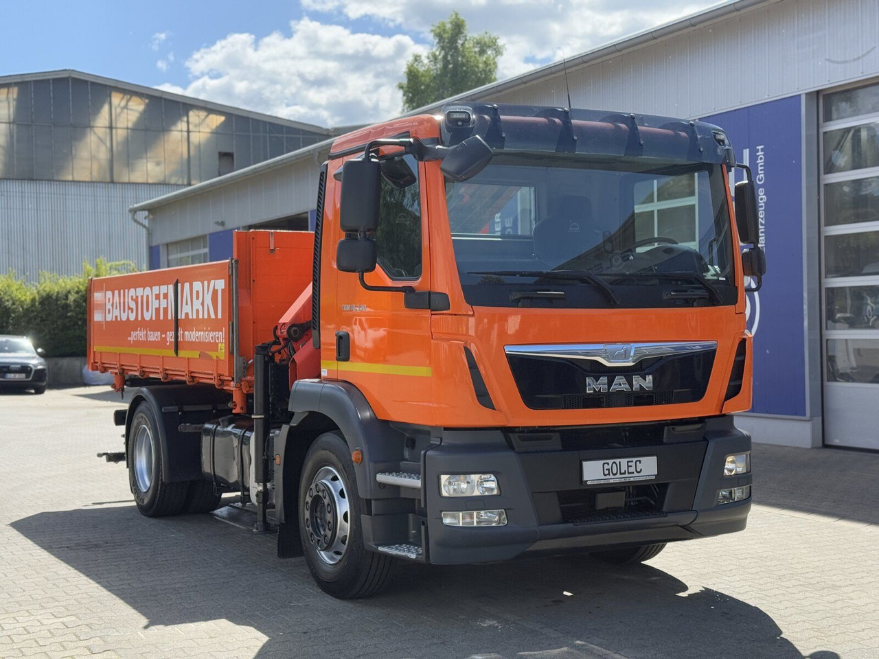 MAN TGM 18.340 4x2 Euro 6 Kipper Kran PK8501K - Caminhão basculante, Caminhão grua: foto 1 MAN TGM 18.340 4x2 Euro 6 Kipper Kran PK8501K - Caminhão basculante, Caminhão grua: foto 1