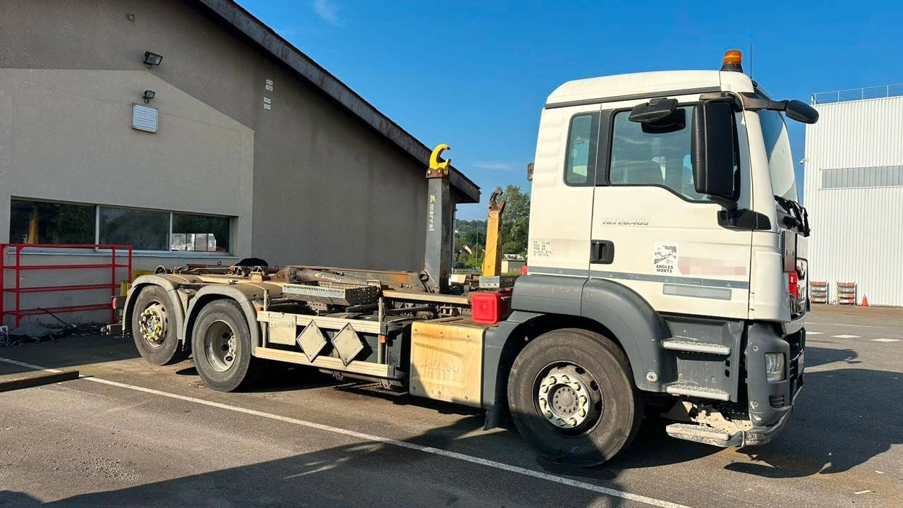 MAN TGS 28.400 6x2-4 Abrollkipper Lift-Lenkachse - Caminhão polibenne, Caminhão grua: foto 1 MAN TGS 28.400 6x2-4 Abrollkipper Lift-Lenkachse - Caminhão polibenne, Caminhão grua: foto 1